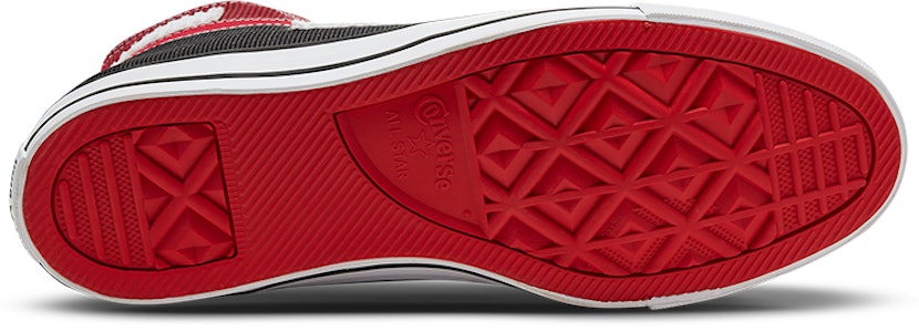 Converse Chuck Taylor All Star Tinggi 'Patchwork - Merah Universiti' 168591C Details for Converse Chuck Taylor All Star Tinggi 'Patchwork - Merah Universiti' 168591C