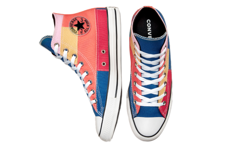Shop 컨버스 척 테일러 올스타 하이 '패치워크' A02031F