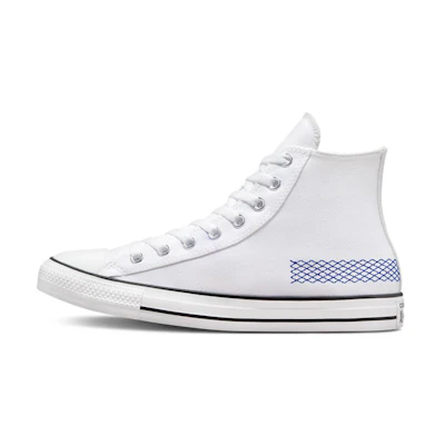 Converse Chuck Taylor All Star High Top Retro Sports Skateboarding Shoes White Blue