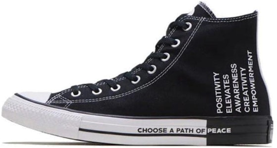 컨버스 척테일러 올스타 하이 '식 피스 - 블랙' 165766C Buy 컨버스 척테일러 올스타 하이 '식 피스 - 블랙' 165766C
