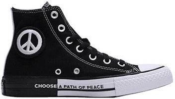 Converse Chuck Taylor All Star Tinggi 'Seek Peace - Hitam' 165766C Order Converse Chuck Taylor All Star Tinggi 'Seek Peace - Hitam' 165766C