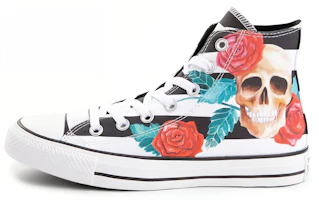 Converse Chuck Taylor All Star High 'Skull Roses' 165821C Converse Chuck Taylor All Star High 'Skull Roses' 165821C