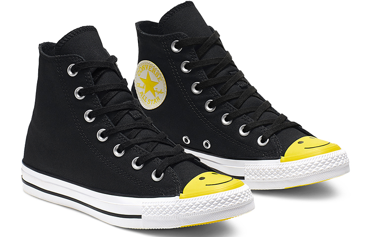 Order コンバース チャックテイラー オールスター ハイ 'スマイリーフェイス - ブラック' 164423C