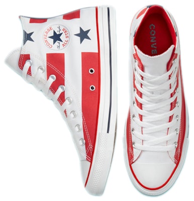 Converse Chuck Taylor All Star Tinggi 'Bendera & Bintang' 167836F Shop Converse Chuck Taylor All Star Tinggi 'Bendera & Bintang' 167836F