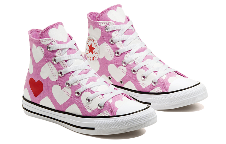 Converse Chuck Taylor All Star High 'Twisted Hearts - Peony Pink' 圖 3