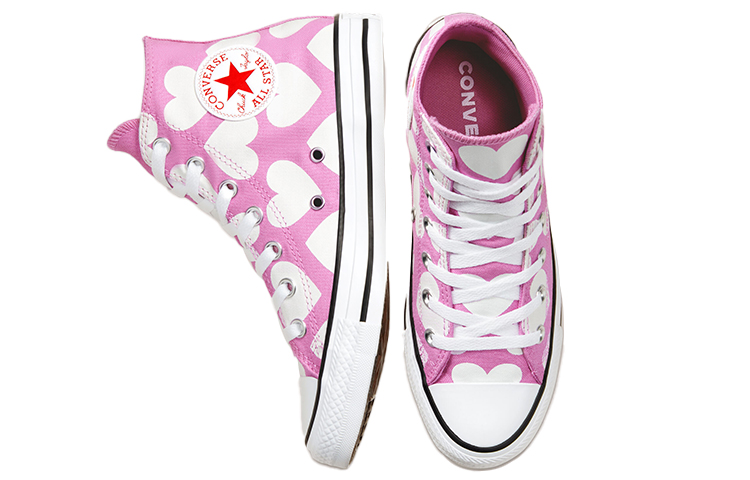 Converse Chuck Taylor All Star High 'Twisted Hearts - Peony Pink' 圖 5