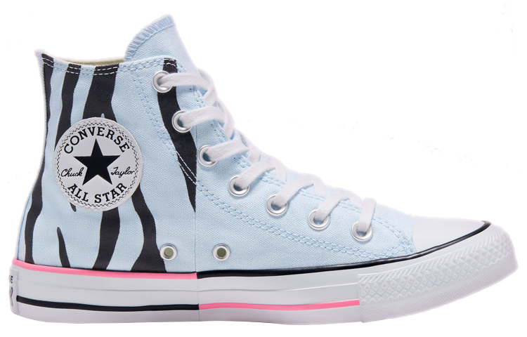 Converse Chuck Taylor All Star High 'Twisted Summer - Blue Zebra Print' 圖 2