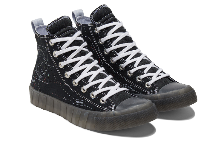 Lookbook Converse Untitled 塗鴉 高筒休閒帆布鞋 男女款 黑白