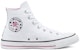Converse Ctas Hi /Pink 'White' Kasut Tinggi Putih Merah Jambu 169015C