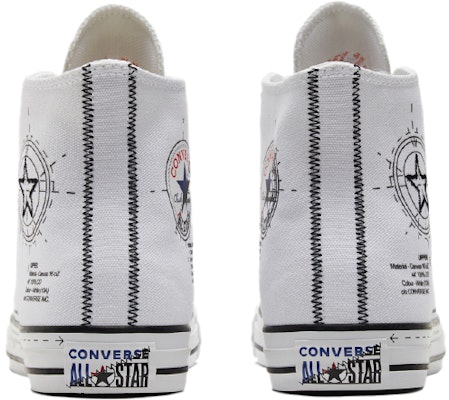 Converse Chuck Taylor All Star 防滑耐磨輕便 高筒 帆布鞋 男女款 白黑 Lookbook Converse Chuck Taylor All Star 防滑耐磨輕便 高筒 帆布鞋 男女款 白黑