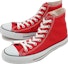 Lookbook 匡威帆布高筒全明星鞋 男女同款 紅色