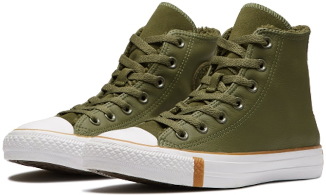 Converse Chuck Taylor All Star 高筒皮革 軍綠色 Lookbook Converse Chuck Taylor All Star 高筒皮革 軍綠色