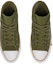 Shop Converse Chuck Taylor All Star 高筒皮革 軍綠色