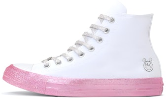Converse Chuck Taylor All Star High Miley Cyrus White Pink 162239C Converse Chuck Taylor All Star High Miley Cyrus White Pink 162239C