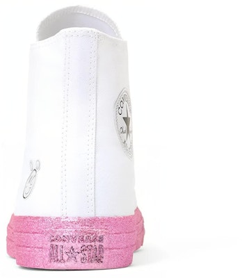 Converse Chuck Taylor All Star High Miley Cyrus White Pink 162239C Purchase Converse Chuck Taylor All Star High Miley Cyrus White Pink 162239C