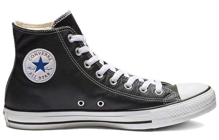Lookbook Converse Chuck Taylor All Star Kulit Hi 'Hitam' 132170C