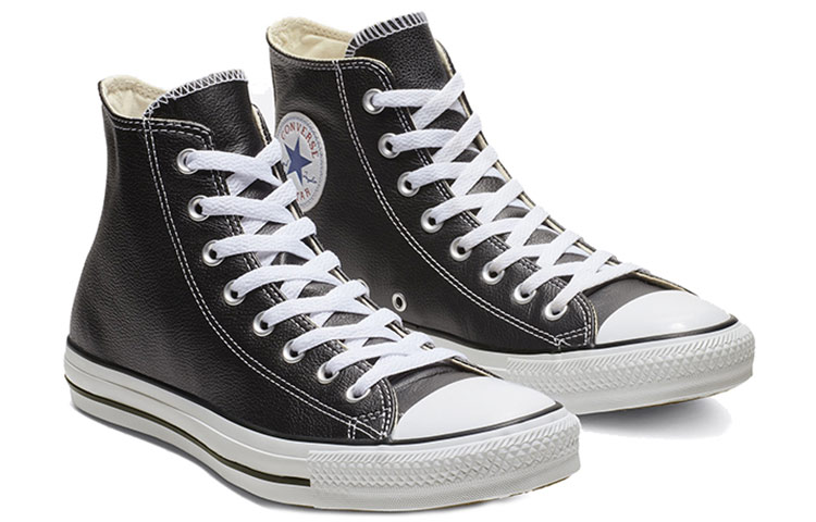 Shop Converse Chuck Taylor All Star Kulit Hi 'Hitam' 132170C