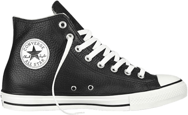 Converse black online leather shearling
