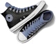 Shop Converse Chuck Taylor All Star Kulit Tinggi 'Black Thunder Daze Blue' A06570C