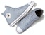 Converse Chuck Taylor All Star Kulit Tinggi 'Heirloom Silver' A05594C