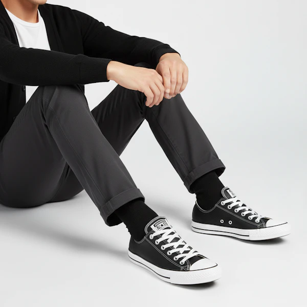 Converse Chuck Taylor All Star Leather Ox 'Hitam' 132174C Order Converse Chuck Taylor All Star Leather Ox 'Hitam' 132174C