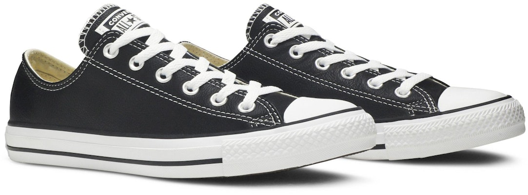 Converse Chuck Taylor All Star Leather Ox 'Hitam' 132174C 2