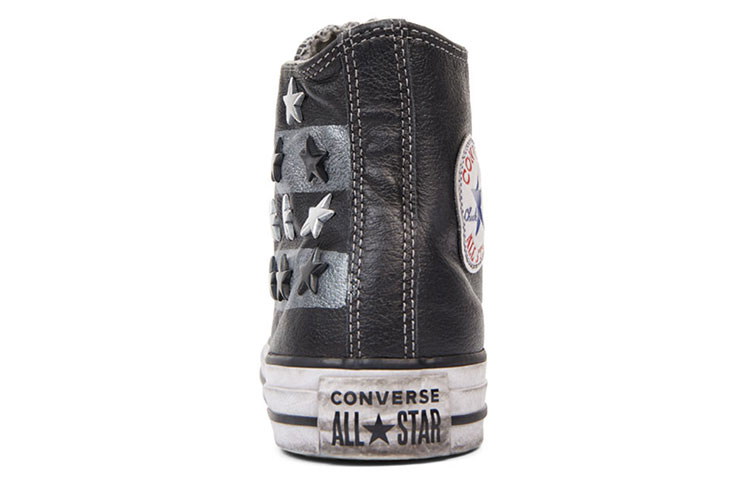 Converse Chuck Taylor All Star Leather Vintage Star Studs High Top 'Black White' 圖 5