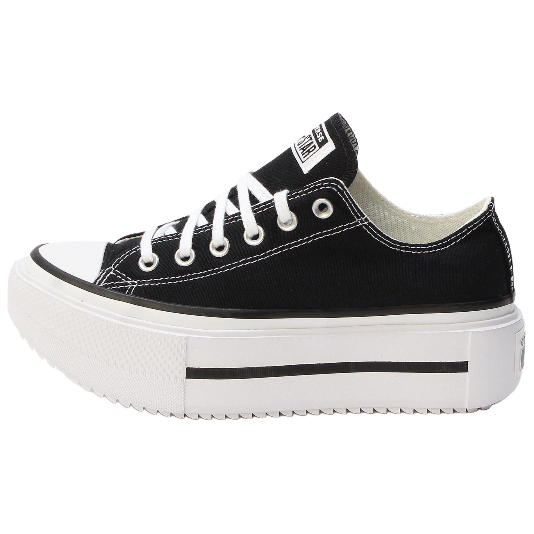 Buy 匡威Chuck Taylor All Star厚底双层低帮‘黑白’ A15490C