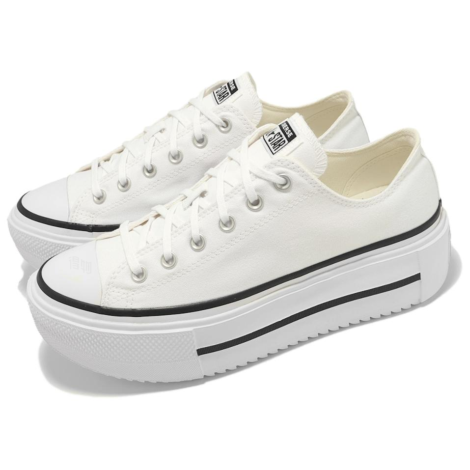 Lookbook 匡威Chuck Taylor All Star双层厚底低帮'白黑' A15491C