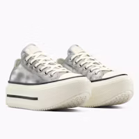 Converse Chuck Taylor All Star Lift Double Stack Ox Silver/Egret Casual Shoes A16406C Converse Chuck Taylor All Star Lift Double Stack Ox Silver/Egret Casual Shoes A16406C