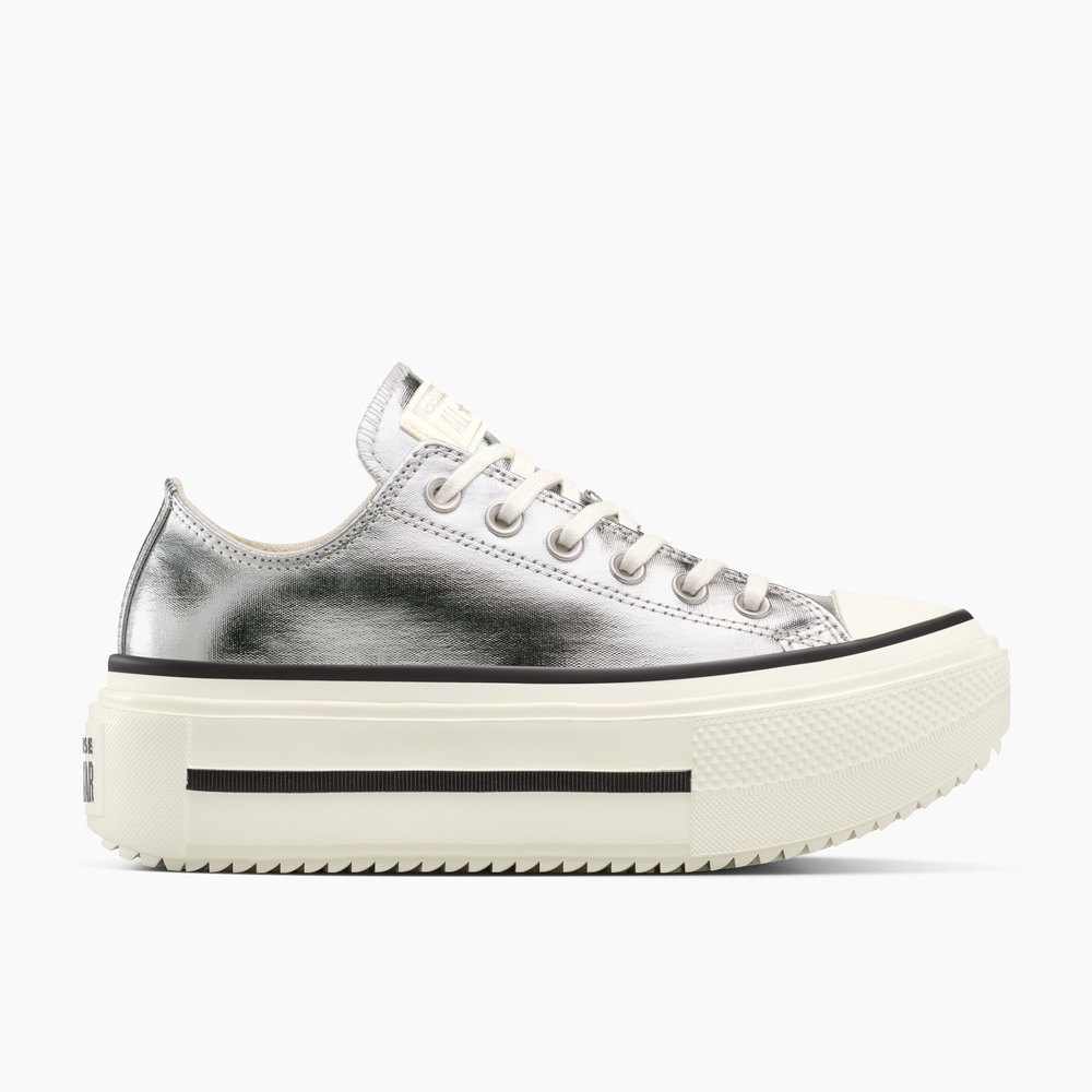 Order 匡威Chuck Taylor All Star Lift厚底银色休闲鞋 A16406C