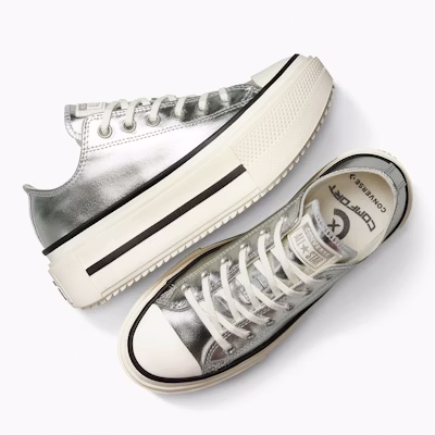 匡威Chuck Taylor All Star Lift厚底银色休闲鞋 A16406C Purchase 匡威Chuck Taylor All Star Lift厚底银色休闲鞋 A16406C