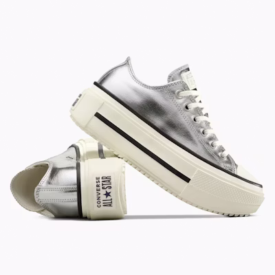 匡威Chuck Taylor All Star Lift厚底银色休闲鞋 A16406C Sizing 匡威Chuck Taylor All Star Lift厚底银色休闲鞋 A16406C