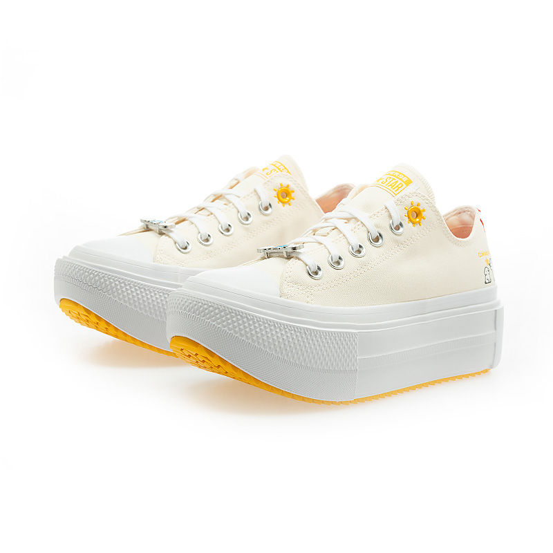 Order Converse Chuck Taylor All Star Lift Double Stack x Matsui 白色幾何鞋 A22181C
