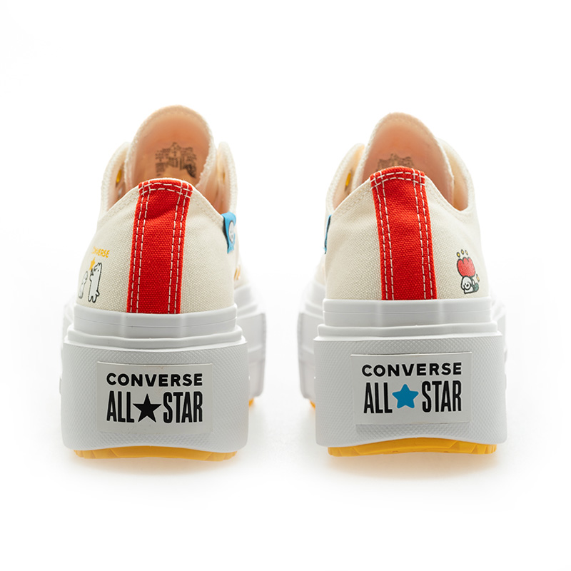 Lookbook Converse Chuck Taylor All Star Lift Double Stack x Matsui 白色幾何鞋 A22181C