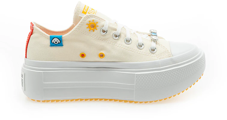 Converse Chuck Taylor All Star Lift Double Stack x Matsui 白色幾何鞋 A22181C Shop Converse Chuck Taylor All Star Lift Double Stack x Matsui 白色幾何鞋 A22181C