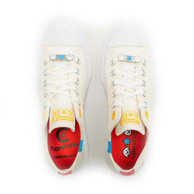 Sizing Converse Chuck Taylor All Star Lift Double Stack x Matsui 白色幾何鞋 A22181C