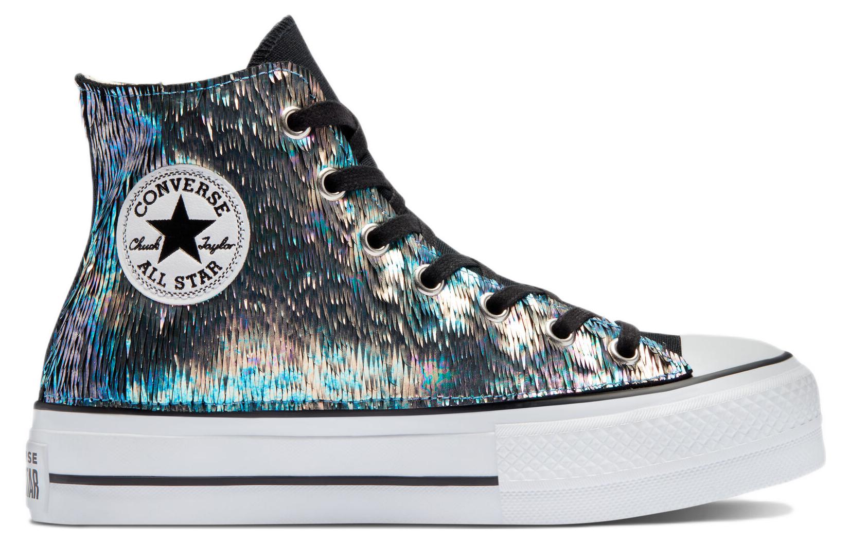 Converse Chuck Taylor All Star Lift Platform 'Iridescent Rainbow' 圖 2