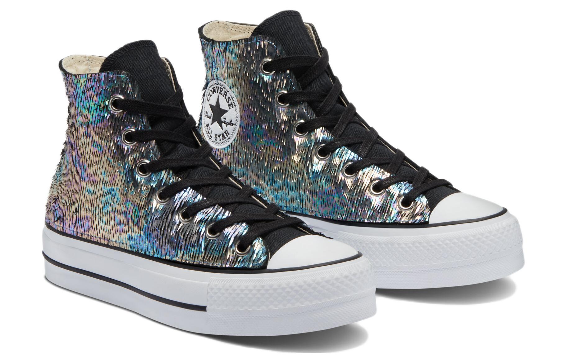 Converse Chuck Taylor All Star Lift Platform 'Iridescent Rainbow' 圖 3