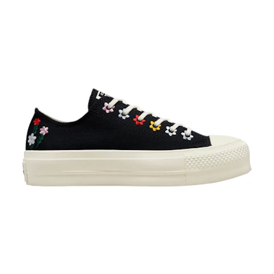 (W) Converse Chuck Taylor All Star Lift Platform Low 'Floral Embroidery'