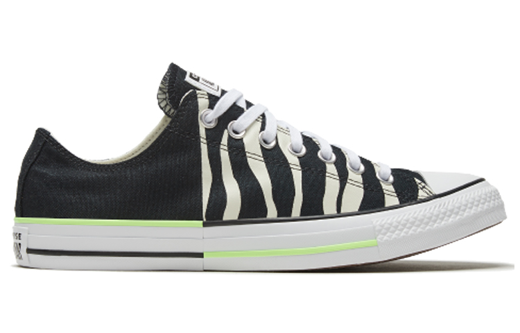 Order Converse Chuck Taylor All Star 'Corak Zebra Hitam Hijau Neon' 167667C
