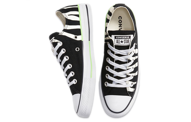Shop Converse Chuck Taylor All Star 'Corak Zebra Hitam Hijau Neon' 167667C