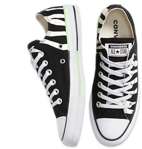Converse Chuck Taylor All Star 'Corak Zebra Hitam Hijau Neon' 167667C Shop Converse Chuck Taylor All Star 'Corak Zebra Hitam Hijau Neon' 167667C