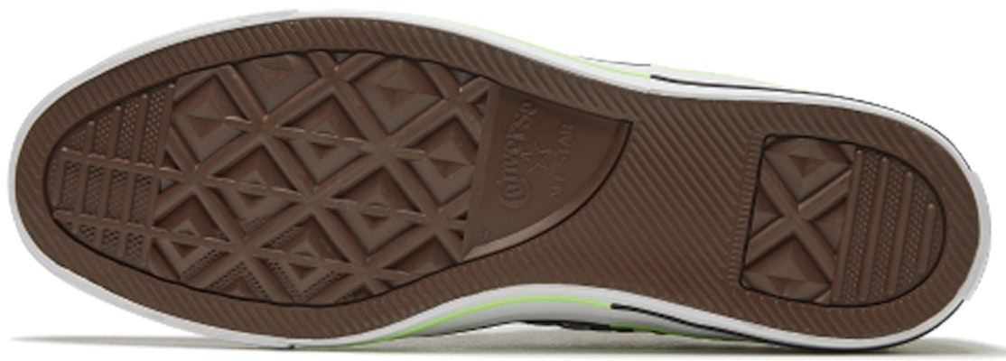 Converse Chuck Taylor All Star Black Zebra Print Neon Green 167667C