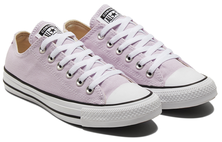 Shop Converse Chuck Taylor All Star 低筒 帆布鞋 男女款 淺紫色