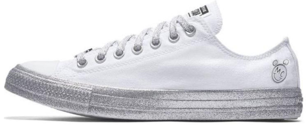 Converse Chuck Taylor All Star Low Miley Cyrus Blanco Plateado 162238C Buy Converse Chuck Taylor All Star Low Miley Cyrus Blanco Plateado 162238C
