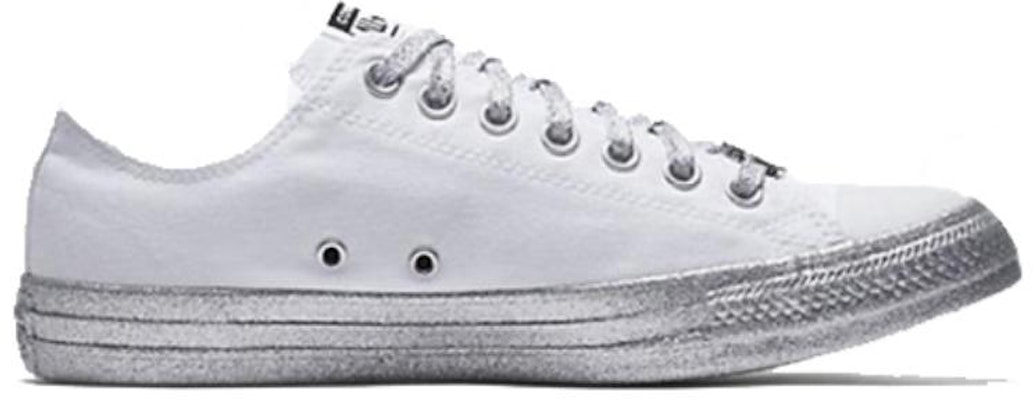 Converse Chuck Taylor All Star Low Miley Cyrus Blanco Plateado 162238C Order Converse Chuck Taylor All Star Low Miley Cyrus Blanco Plateado 162238C