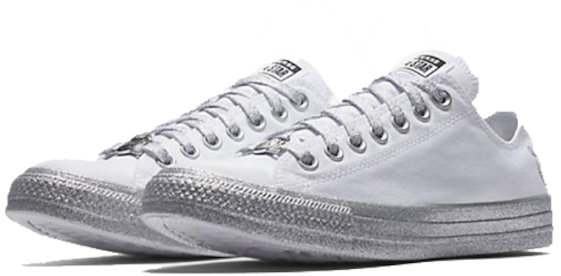 Converse Chuck Taylor All Star Low Miley Cyrus Blanco Plateado 162238C Lookbook Converse Chuck Taylor All Star Low Miley Cyrus Blanco Plateado 162238C