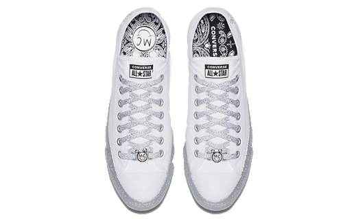 Shop Converse Chuck Taylor All Star Low Miley Cyrus Blanco Plateado 162238C