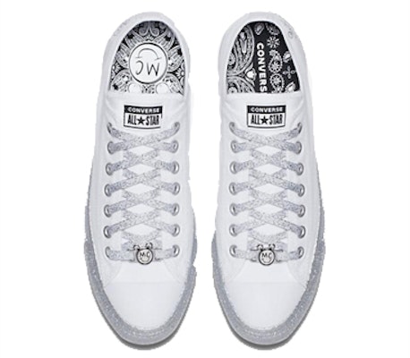 Converse Chuck Taylor All Star Low Miley Cyrus Blanco Plateado 162238C Shop Converse Chuck Taylor All Star Low Miley Cyrus Blanco Plateado 162238C